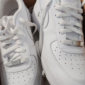 Nike All-White Low-Top Sneakers Air Force Ones Size 7y